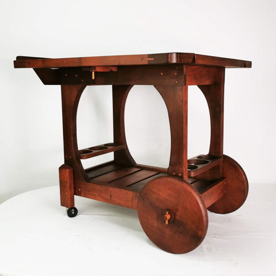 Image 1 of Vintage teakhouten tuinbar, Noorwegen 1990