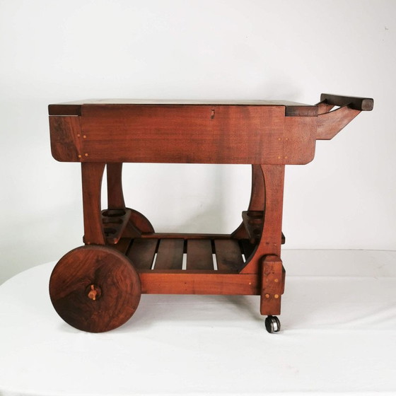 Image 1 of Vintage teakhouten tuinbar, Noorwegen 1990