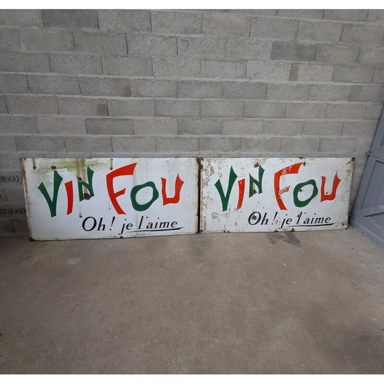 Image 1 of Vintage geëmailleerde borden