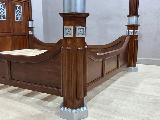 Image 1 of Marokkaans bedframe, handgemaakt Berberbed. Gemaakt van 100% hoogwaardig cederhout