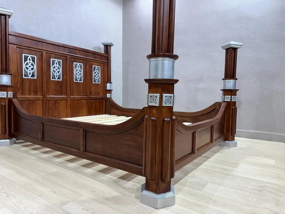 Image 1 of Marokkaans bedframe, handgemaakt Berberbed. Gemaakt van 100% hoogwaardig cederhout