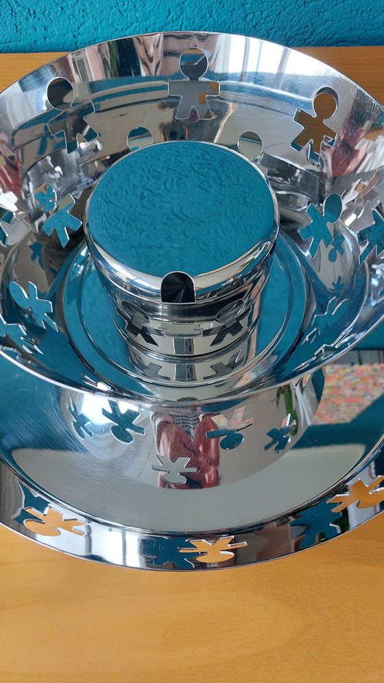 Image 1 of Alessi Girotondo Schaal, Fruitschaal & Parmezaanse Kaas Blik