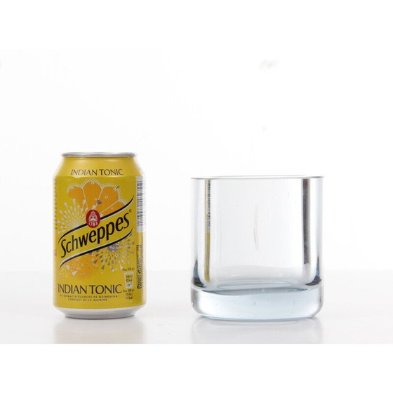 Image 1 of Scandinavische vintage blauwe glazen vaas van Per Lutken voor Homelgaard, 1960