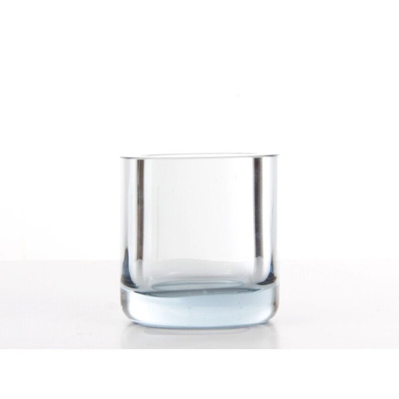 Image 1 of Scandinavische vintage blauwe glazen vaas van Per Lutken voor Homelgaard, 1960