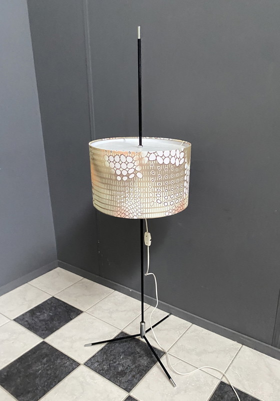 Image 1 of Veb Vloerlamp 1960S Zwart Statiefvoet