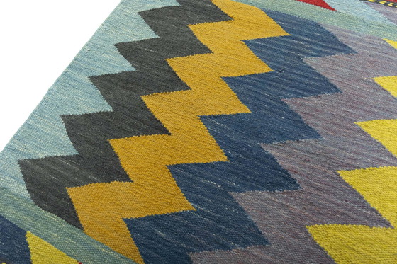 Image 1 of Handgeweven design kelim Fars - 98 X 95 cm (Nieuw)