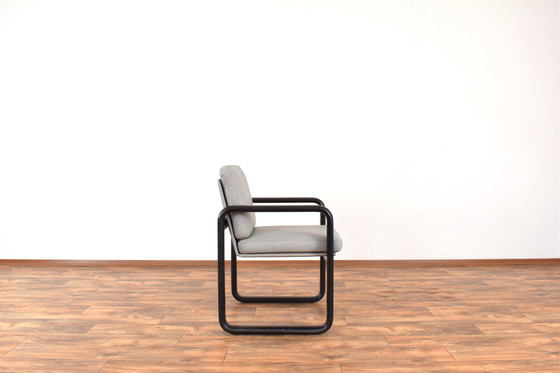 Image 1 of Mid Century Leren Lounge Stoelen Door Burkhard Vogtherr Voor Rosenthal, 1970S, Set Van 2