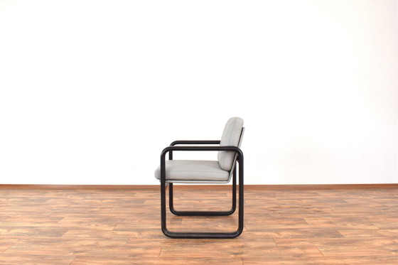 Image 1 of Mid Century Leren Lounge Stoelen Door Burkhard Vogtherr Voor Rosenthal, 1970S, Set Van 2