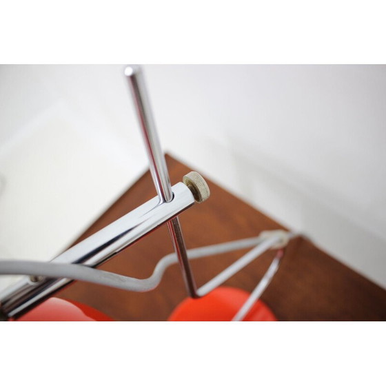 Image 1 of Vintage rode tafellamp van Josef Hurka voor Lidokov, Tsjecho-Slowakije 1970