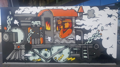 Timber Sommerdijk - XL graffiti op paneel