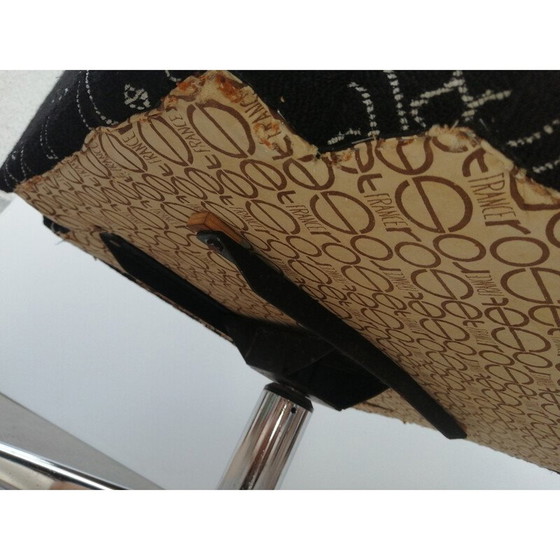 Image 1 of Vintage fauteuil in metaal en stof van Ligne Roset, Frankrijk 1970