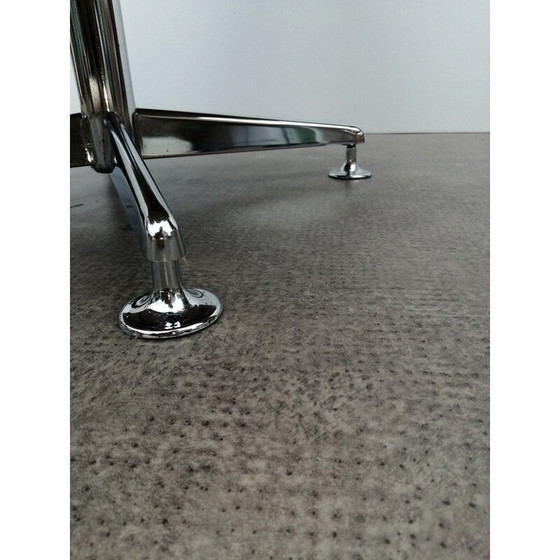 Image 1 of Vintage fauteuil in metaal en stof van Ligne Roset, Frankrijk 1970