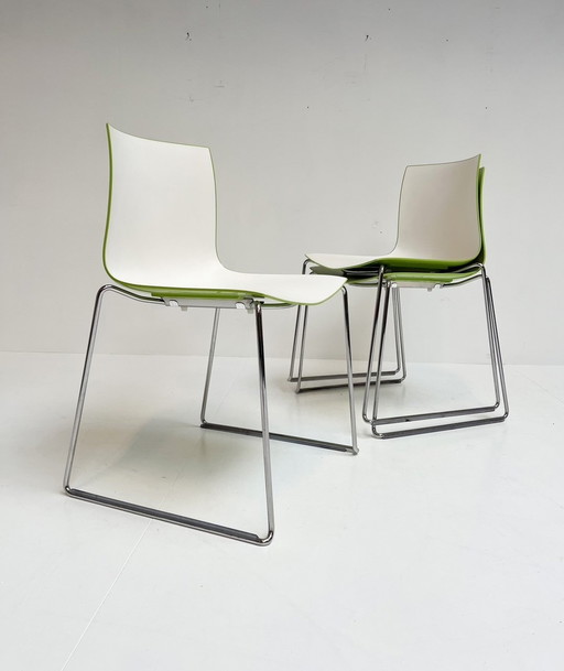 Set van 4 Katifa stoelen van Arper, na 2000