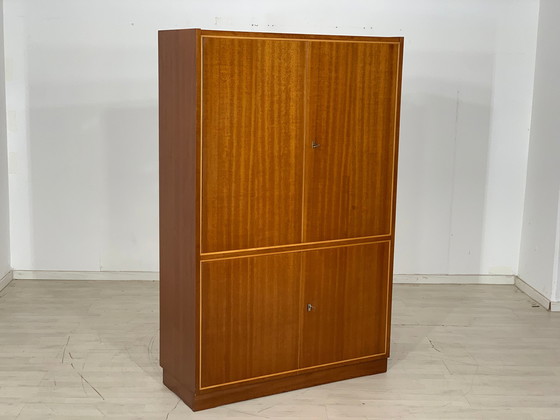 Image 1 of Mid Century kledingkast highboard linnenkast vintage