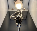 2x vintage wandlampen - plexi