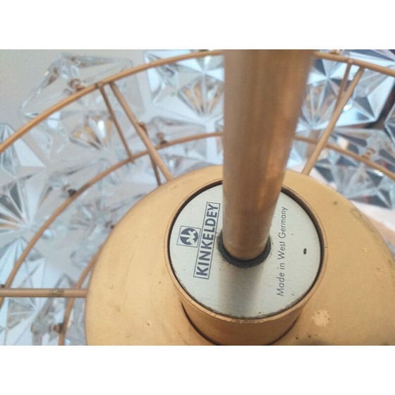 Image 1 of Vintage glazen kroonluchter Kinkeldey, Duitsland, jaren 1970