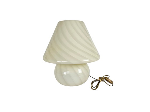 Xl - Murano -  Vetri- Venini - Mushroom Lamp - Spiraallamp -  Swirled Glass Lamp - 60'S
