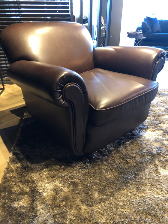 Image 1 of Pander bank en fauteuil, vintage set 70-80 jaar oud (of ouder)