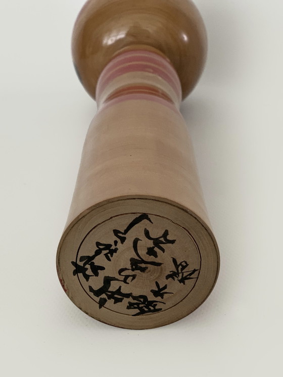 Image 1 of Vintage Kokeshi Japanse houten poppen L tot XL