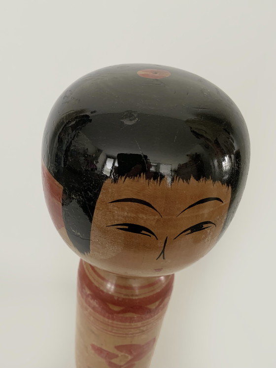 Image 1 of Vintage Kokeshi Japanse houten poppen L tot XL