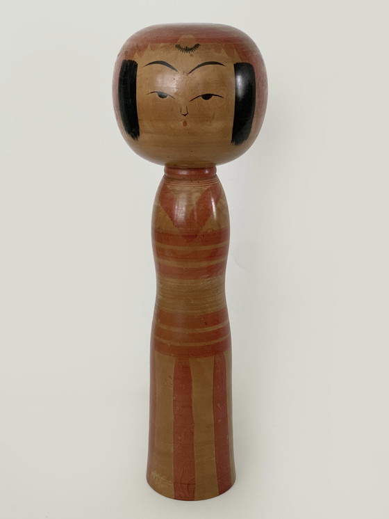 Image 1 of Vintage Kokeshi Japanse houten poppen L tot XL