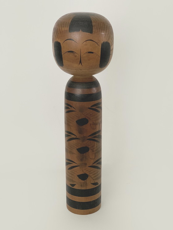 Image 1 of Vintage Kokeshi Japanse houten poppen L tot XL