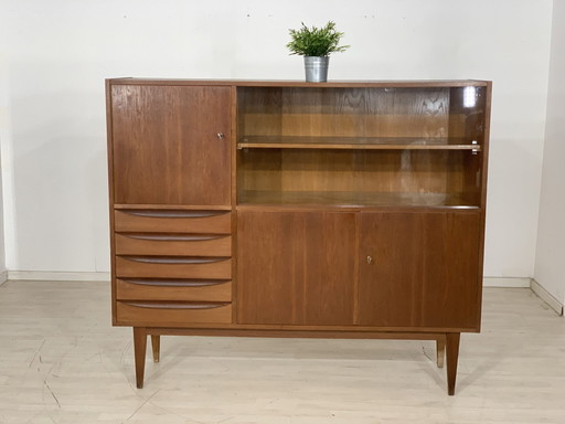 Mid Century hellerau hoge kast woonkamerkast keukenkast gangkast vintage