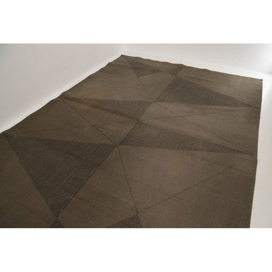 Image 1 of Geometrisch vintage vloerkleed uit Slovenië, 1967