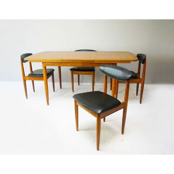 Image 1 of Set van 4 vintage eetkamerstoelen van Schreiber, 1970