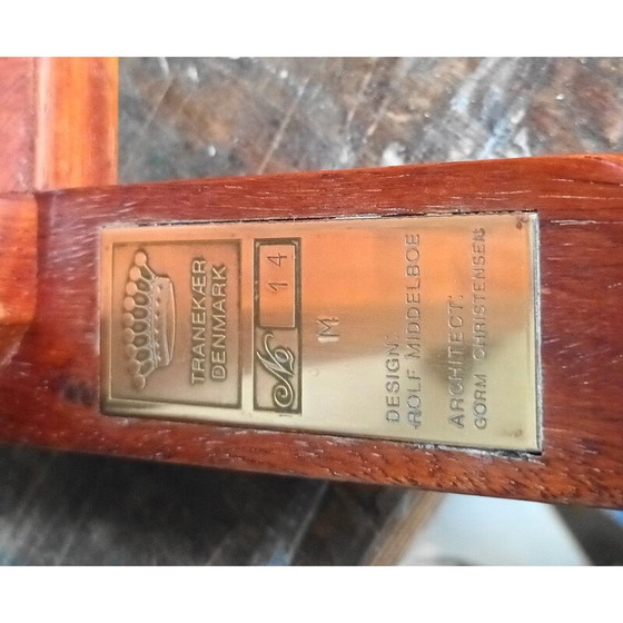 Image 1 of Vintage salontafel van Gorm Christensen en Rolf Middelboe voor Tranekaer Meubels, Denemarken 1970