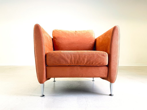 Originele Walter Knoll Herrenberg Fauteuil Oranje Adia 347