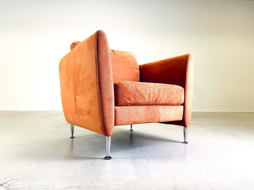 Originele Walter Knoll Herrenberg Fauteuil Oranje Adia 347