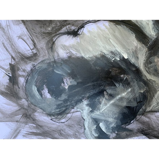 Image 1 of Vintage schilderij body 4 door Lemmy Gonthier, 2014