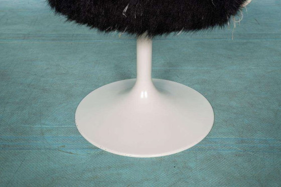 Image 1 of Space age design stoel sixties, fluffy stool trumpet foot