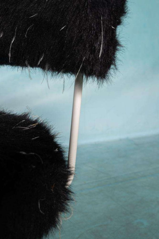 Image 1 of Space age design stoel sixties, fluffy stool trumpet foot