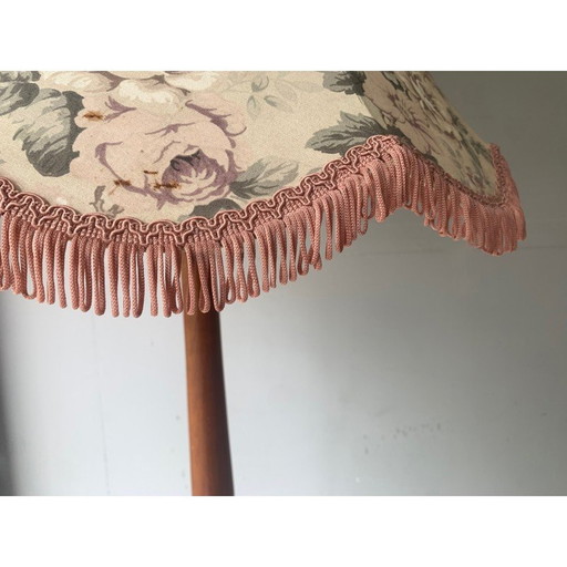 Vintage staande lamp in massief teakhout, 1960