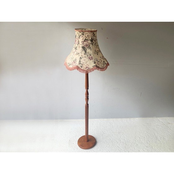 Image 1 of Vintage staande lamp in massief teakhout, 1960