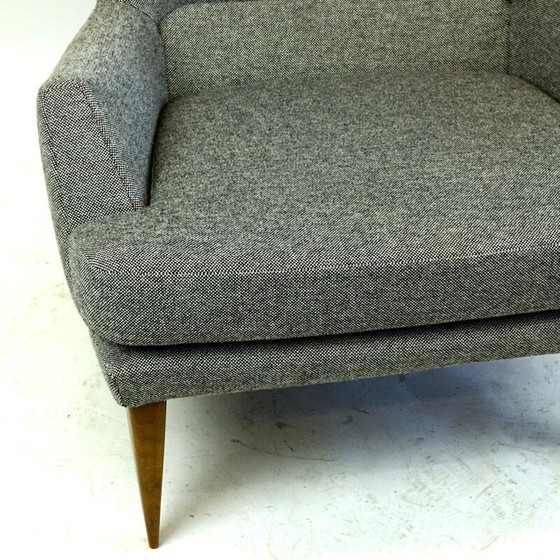 Image 1 of Grijze vintage fauteuil van Oswald Haerdtl, Oostenrijk