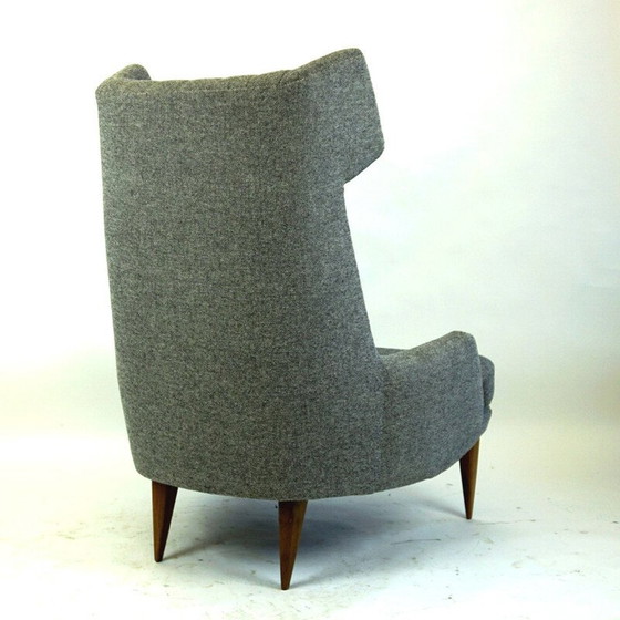 Image 1 of Grijze vintage fauteuil van Oswald Haerdtl, Oostenrijk