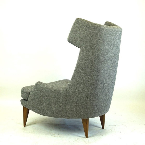 Image 1 of Grijze vintage fauteuil van Oswald Haerdtl, Oostenrijk