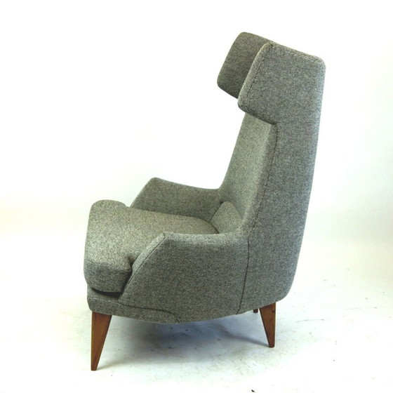 Image 1 of Grijze vintage fauteuil van Oswald Haerdtl, Oostenrijk