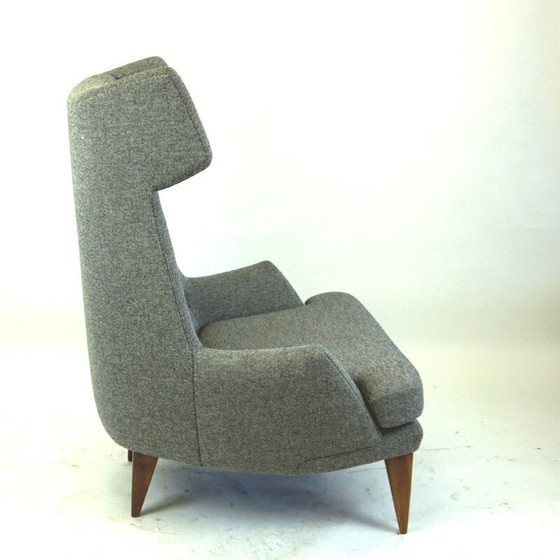 Image 1 of Grijze vintage fauteuil van Oswald Haerdtl, Oostenrijk