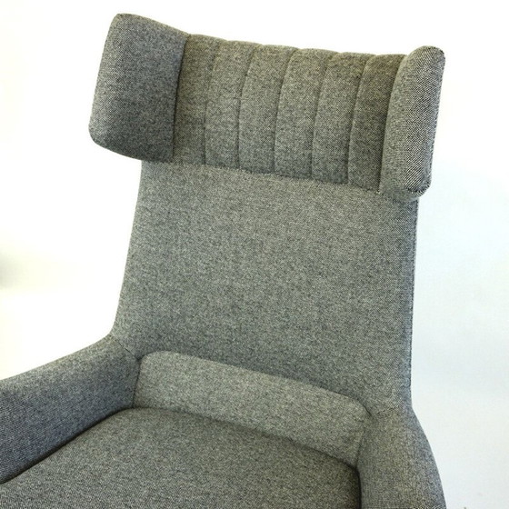 Image 1 of Grijze vintage fauteuil van Oswald Haerdtl, Oostenrijk