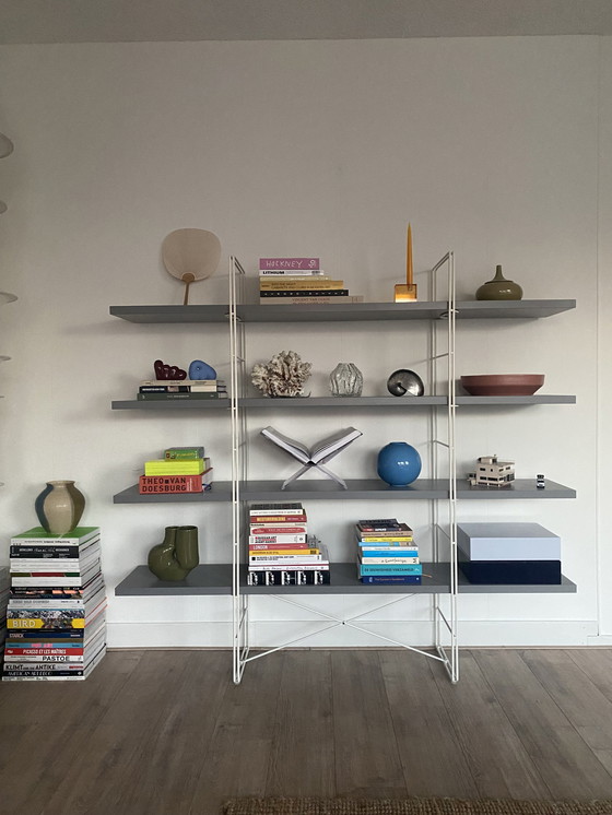 Image 1 of Enetri Schap Door Niels Gammelgaard Voor Ikea Grijs En Wit