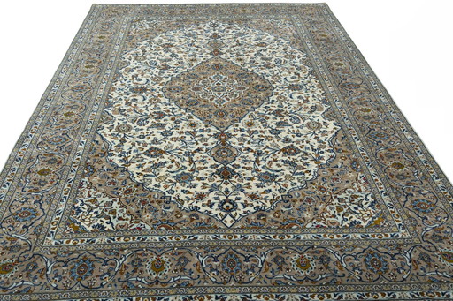 Handgeknoopt Kashan Kurk Oosters Tapijt - 403 X 300 Cm