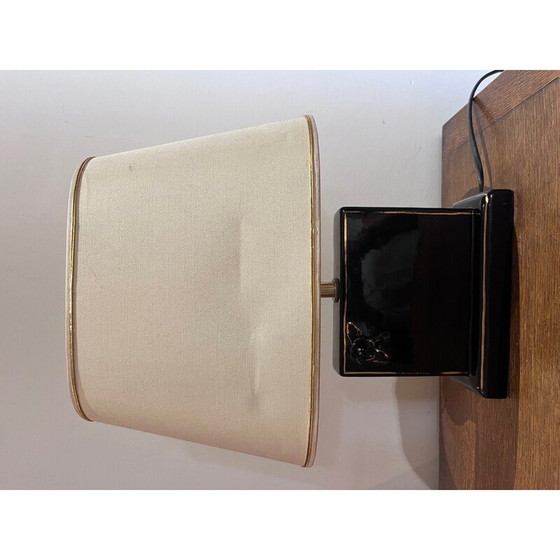 Image 1 of Vintage lamp van keramiek en stof, jaren 1980