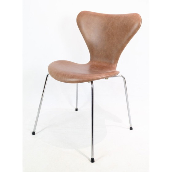 Image 1 of Set van 6 vintage Seven stoelen 3107 van Arne Jacobsen voor Fritz Hansen