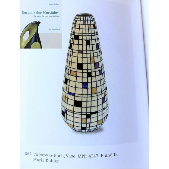 Image 1 of Paar vintage vazen van Maria Kohler voor Villeroy et Boch, Frankrijk 1950