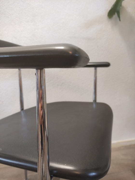 Image 1 of 4x Fasem Italy P40' Dining Chair By Vegni & Gualtierotti