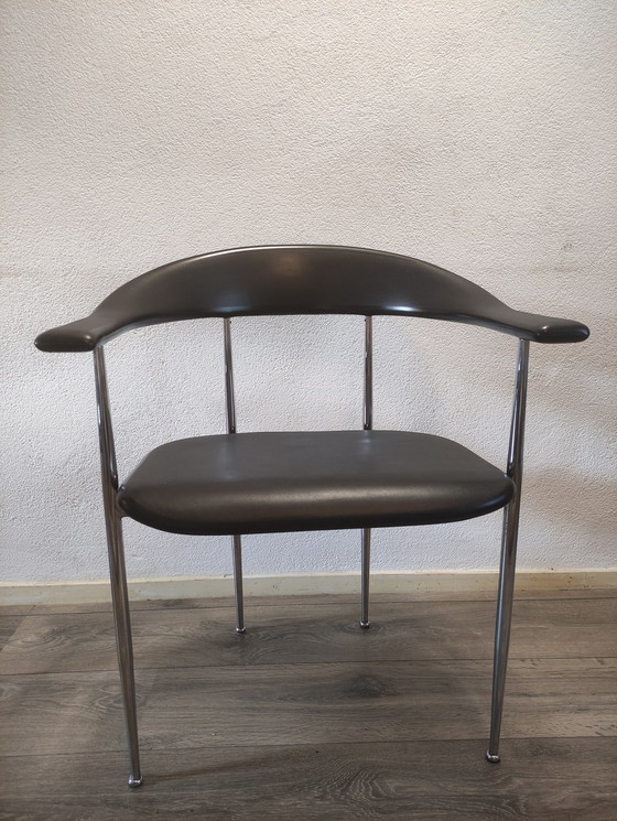 Image 1 of 4x Fasem Italy P40' Dining Chair By Vegni & Gualtierotti